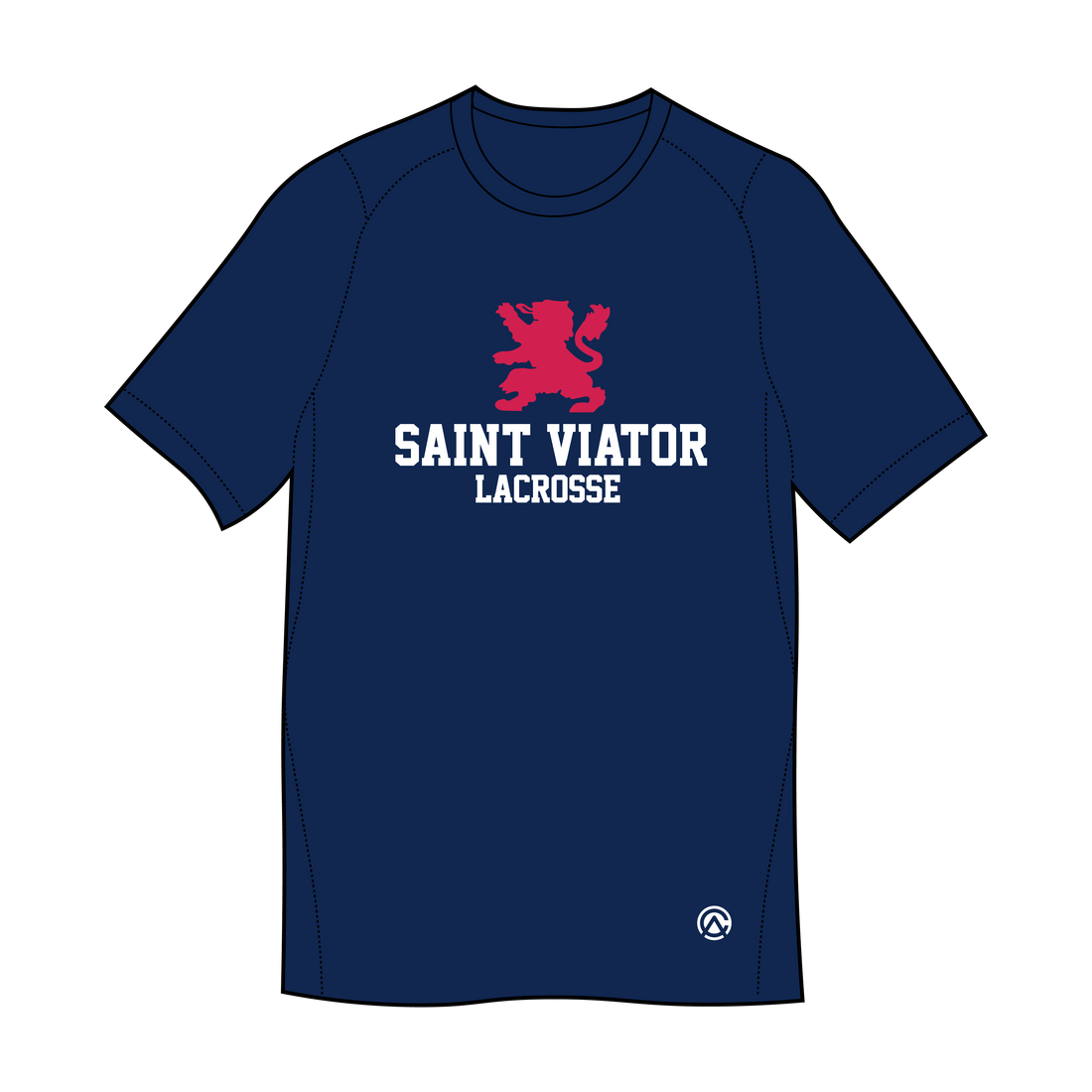 Saint Viator Boys Lacrosse Navy Performance Tee
