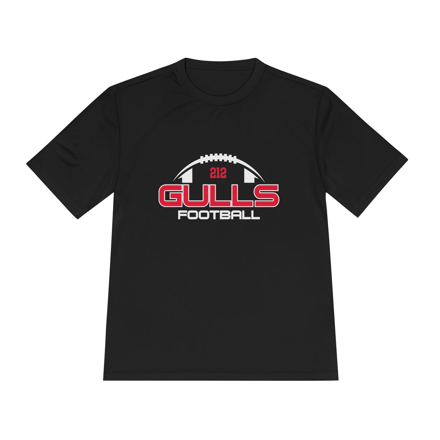 Gulls Football Black Performance T-Shirt