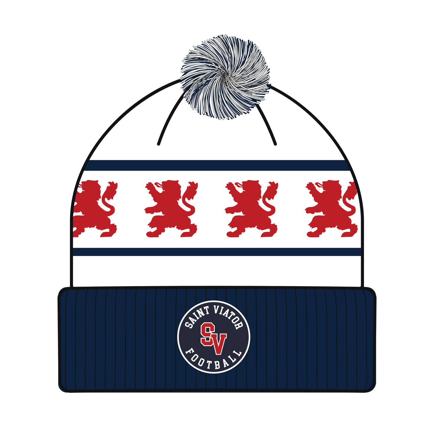 Saint Viator Boys Football Classic Knit Beanie
