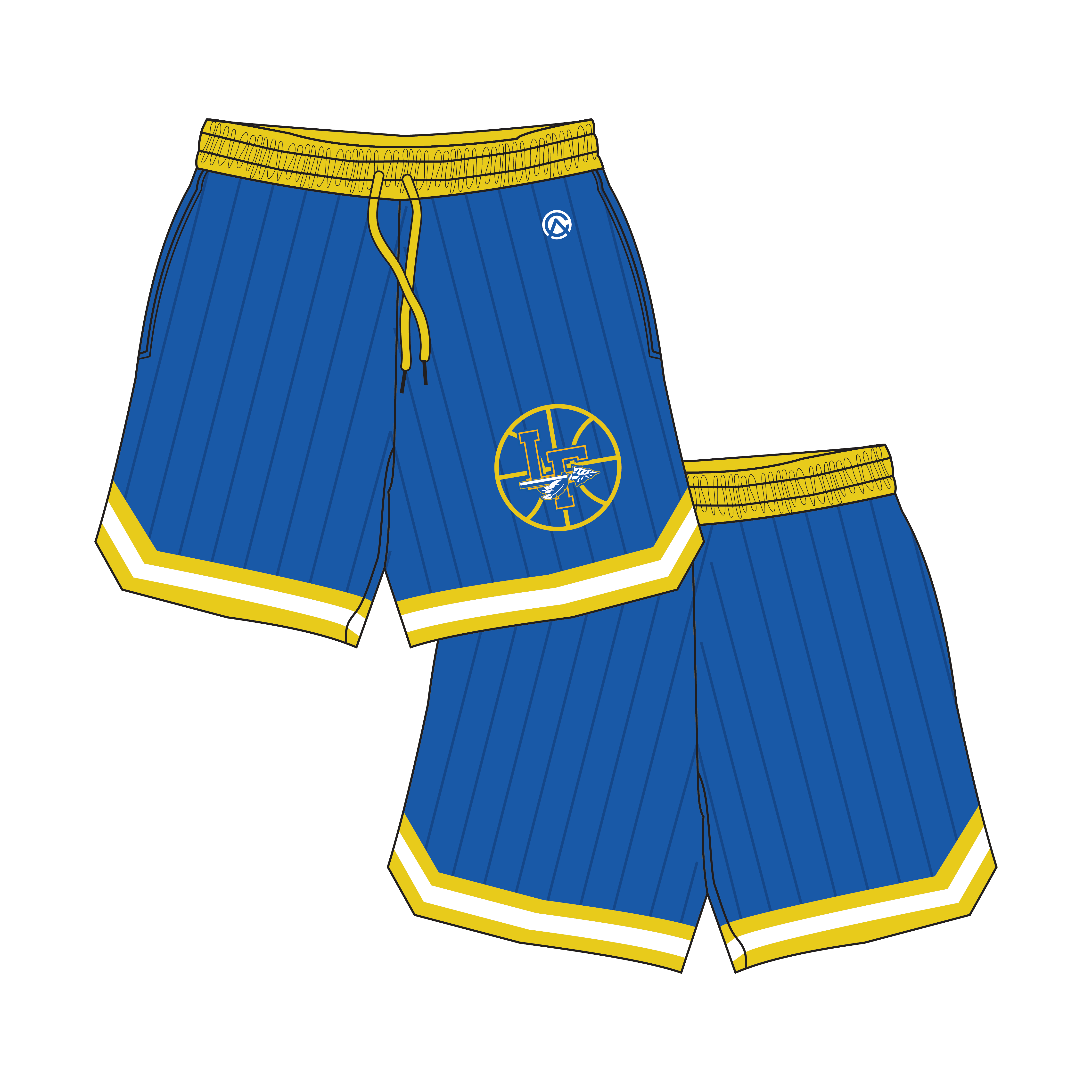 Lake Forest Scouts Basketball Retro Sideline Shorts Clubhouse Athletic