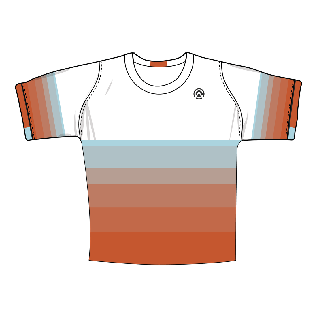 Clubhouse Original: Sunrise Gradient Short Sleeve Lacrosse Jersey