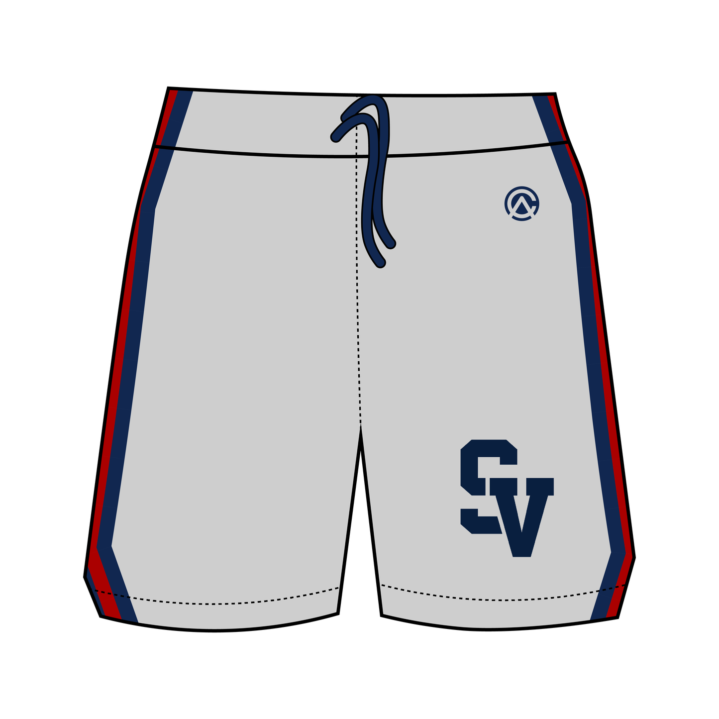 Saint Viator Boys Lacrosse Grey Shorts