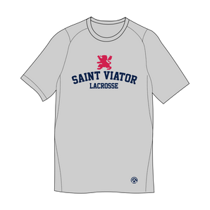 Saint Viator Boys Lacrosse Grey Performance Tee