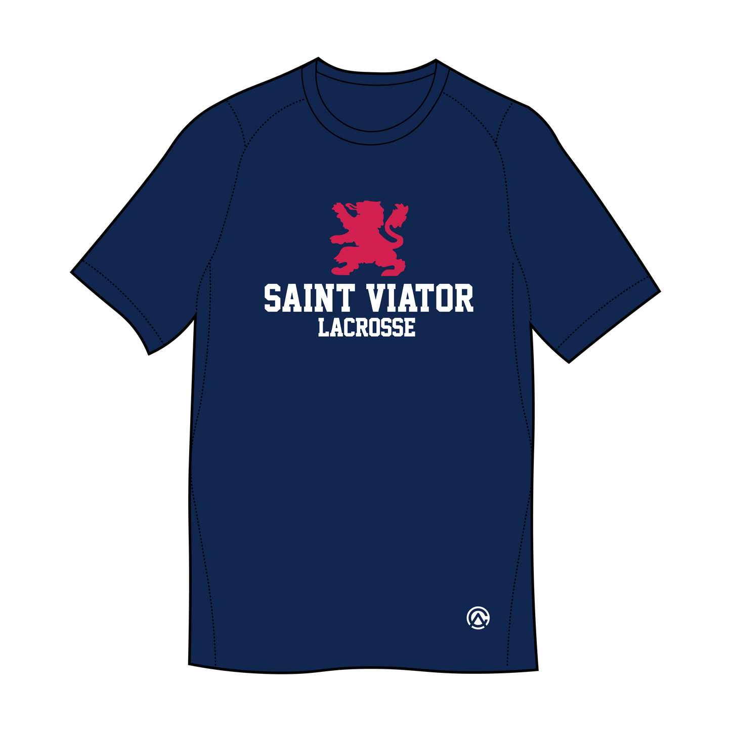 Saint Viator Boys Lacrosse Navy Performance Tee