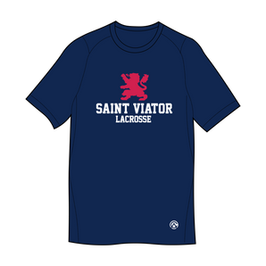 Saint Viator Boys Lacrosse Navy Performance Tee