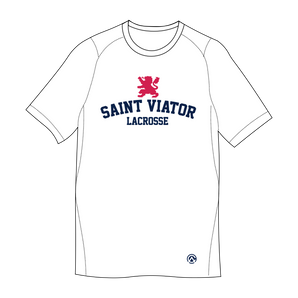 Saint Viator Boys Lacrosse White Performance Tee