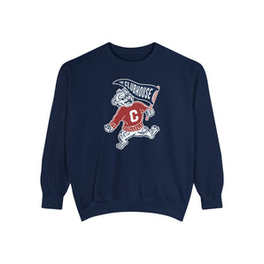 Clubby Bear Mascot Unisex Garment-Dyed Sweatshirt