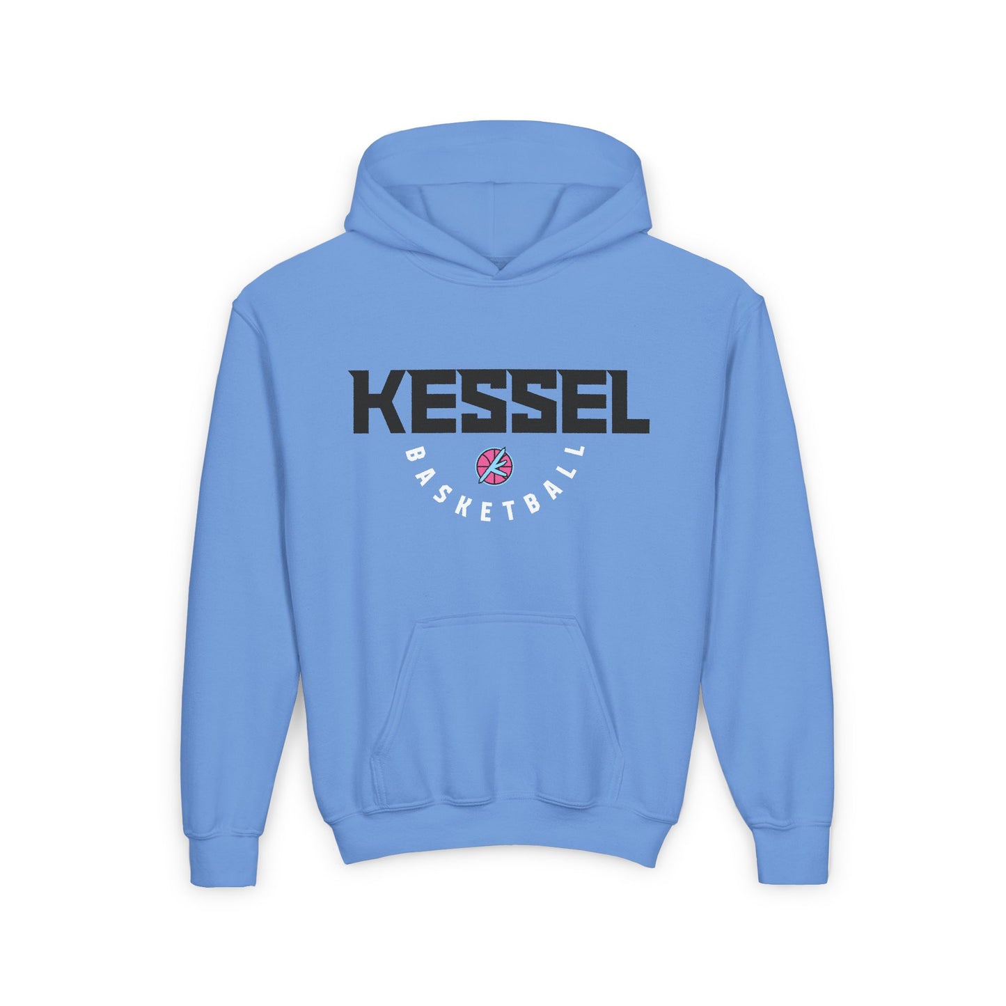 Kessel Basketball Basic Youth Hooded Sweatshirt (by Gildan)