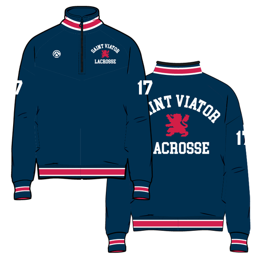 Saint Viator Girls Lacrosse PrimeFit Fleece Lined 1/4 Zip Jacket