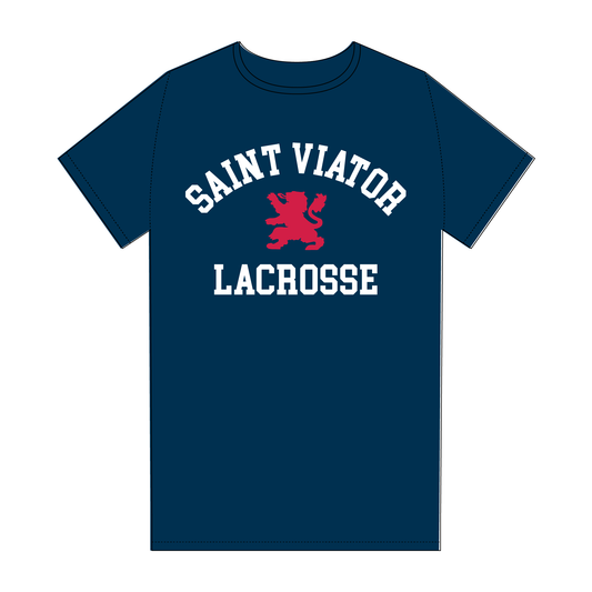 Navy Saint Viator Girls Lacrosse Performance T-Shirt (by C2 Sport)