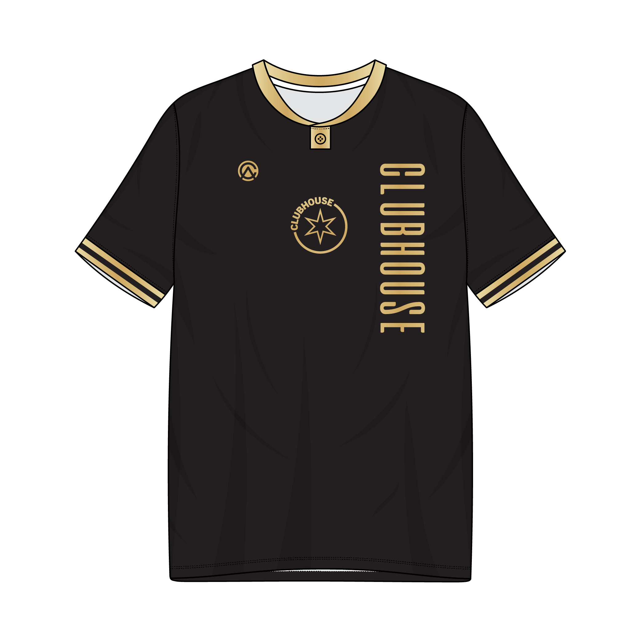 Clubhouse Original: Black N' Gold Soccer Jersey