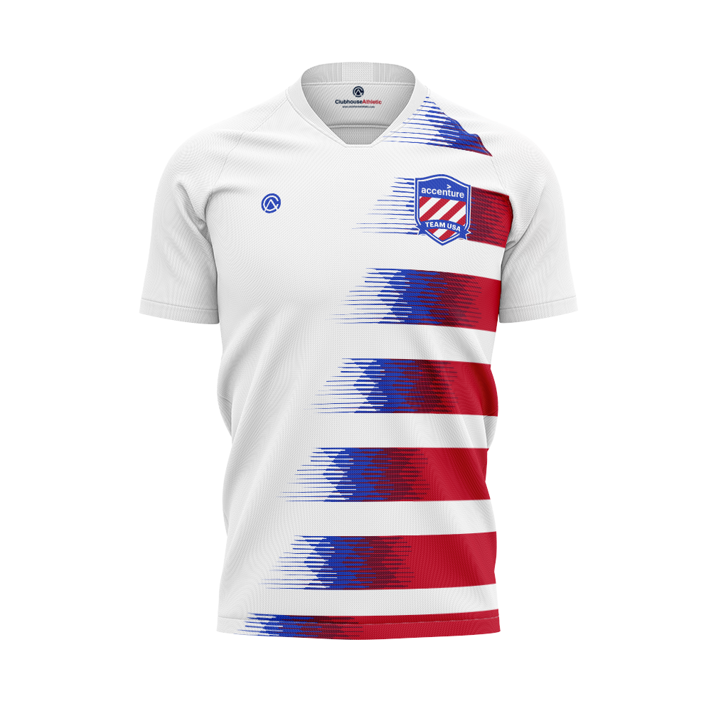 Accenture Team USA Soccer Jersey - Premium Athletic Apparel Clubhouse Athletic