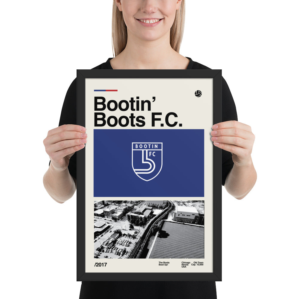 Bootin' Boots FC Owners Office Framed Poster