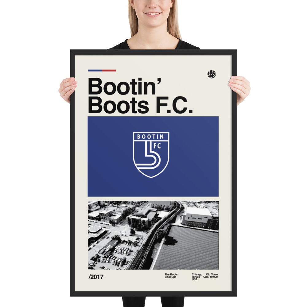 Bootin' Boots FC Owners Office Framed Poster